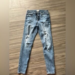 Jolt Blue Skinny Distressed Jeans